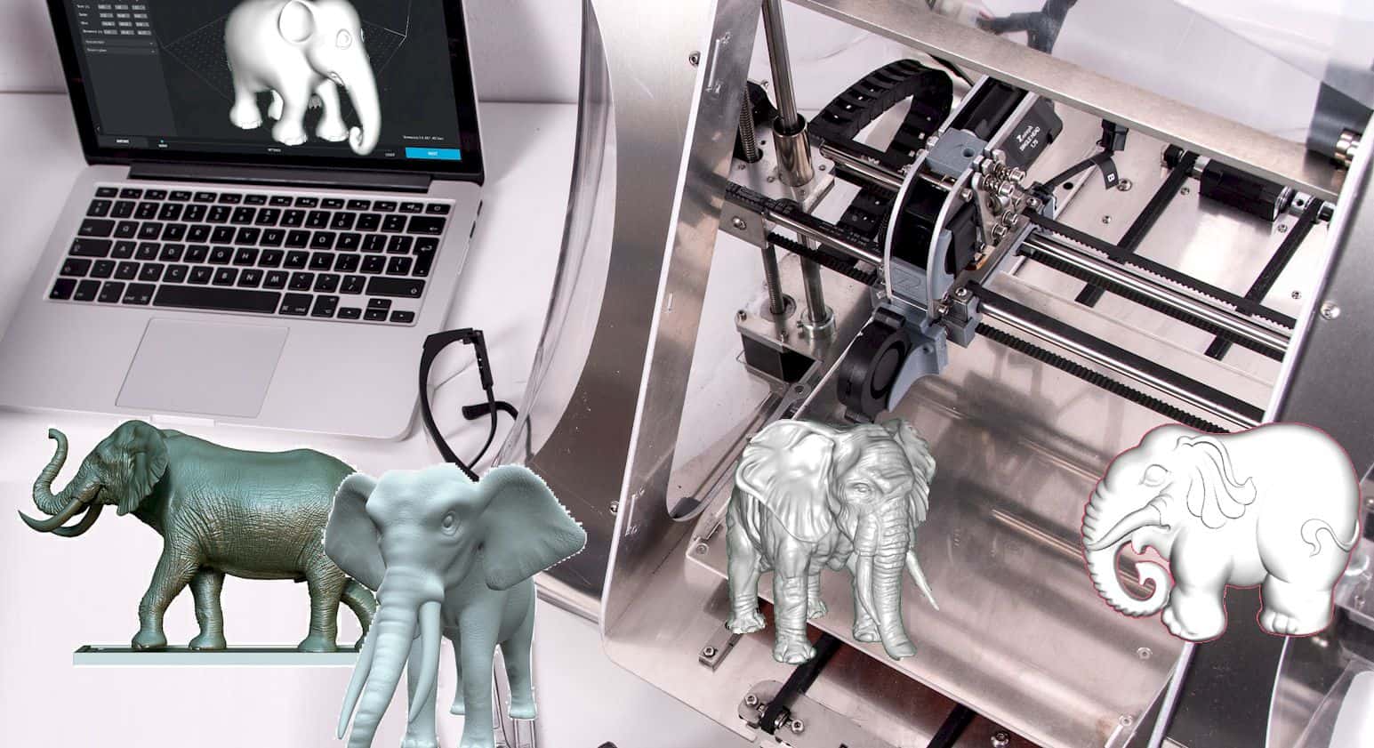 3D PRINTED ELEPHANT MODELS