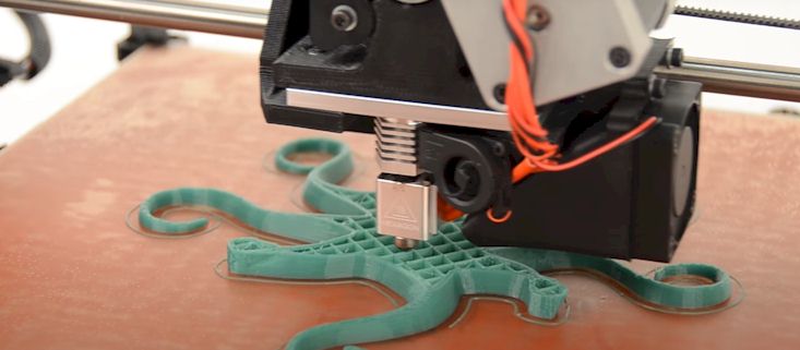LulzBot TAZ 5 3D printer using
